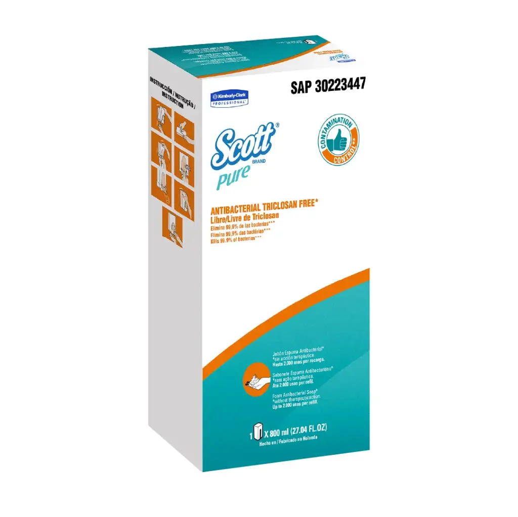 Jabón Antibacterial en Espuma para Manos - 800 ml - Scott Control Pure - KCP