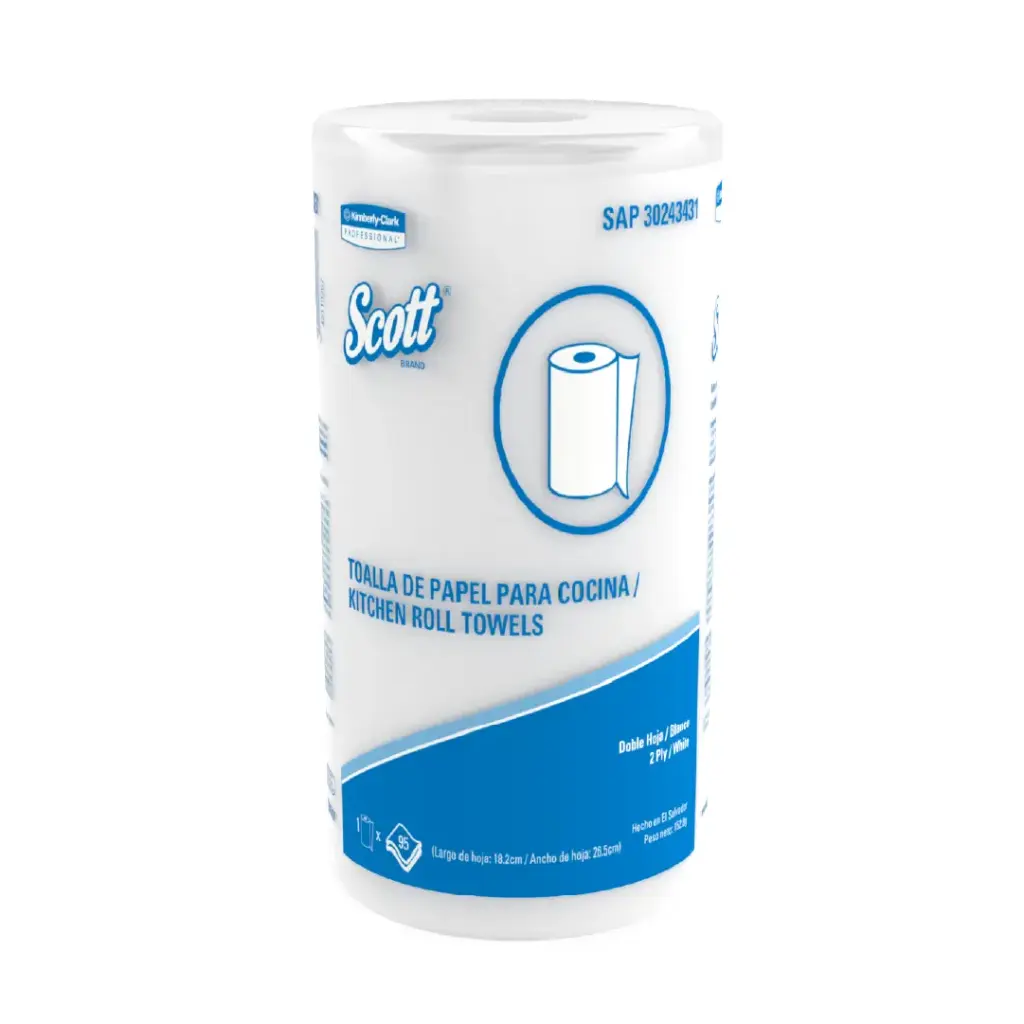 Papel Toalla Multiuso - Scott - Caja de 24 Rollo de 95 Paños - KCP