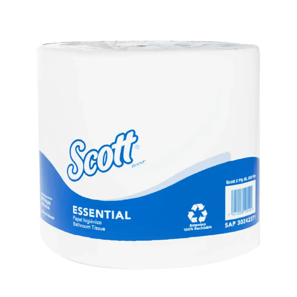 Papel Higiénico - Blanco - Scott Essential - Caja de 24 Rollos x 250 m - KCP