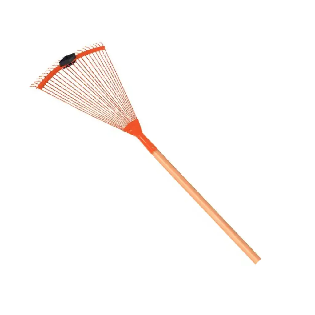 Escoba Metálica Regulable de 22 Dientes con Mango de Madera de 120 cm - Tramontina