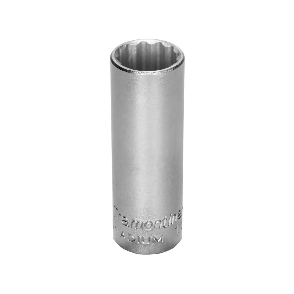 Socket Estriado Largo (76 mm) de 1/2" - Tramontina Pro