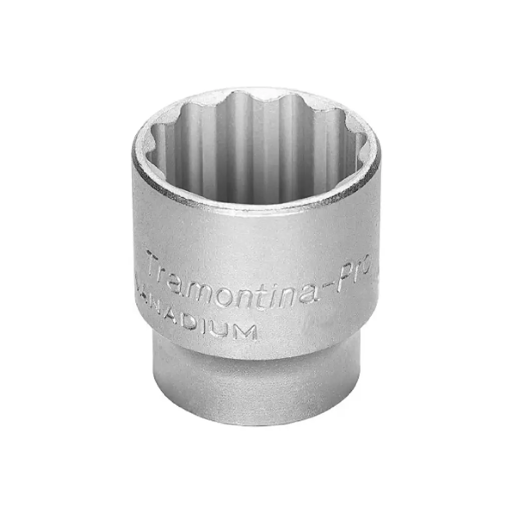 Socket Estriado Corto de 1/2"- Tramontina Pro