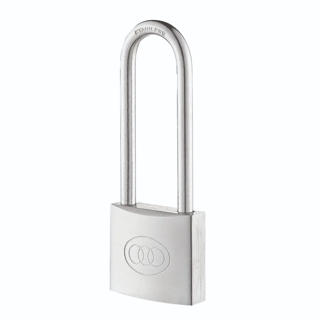 Candado de Acero Inoxidable con Cuello Largo - Tri-Circle