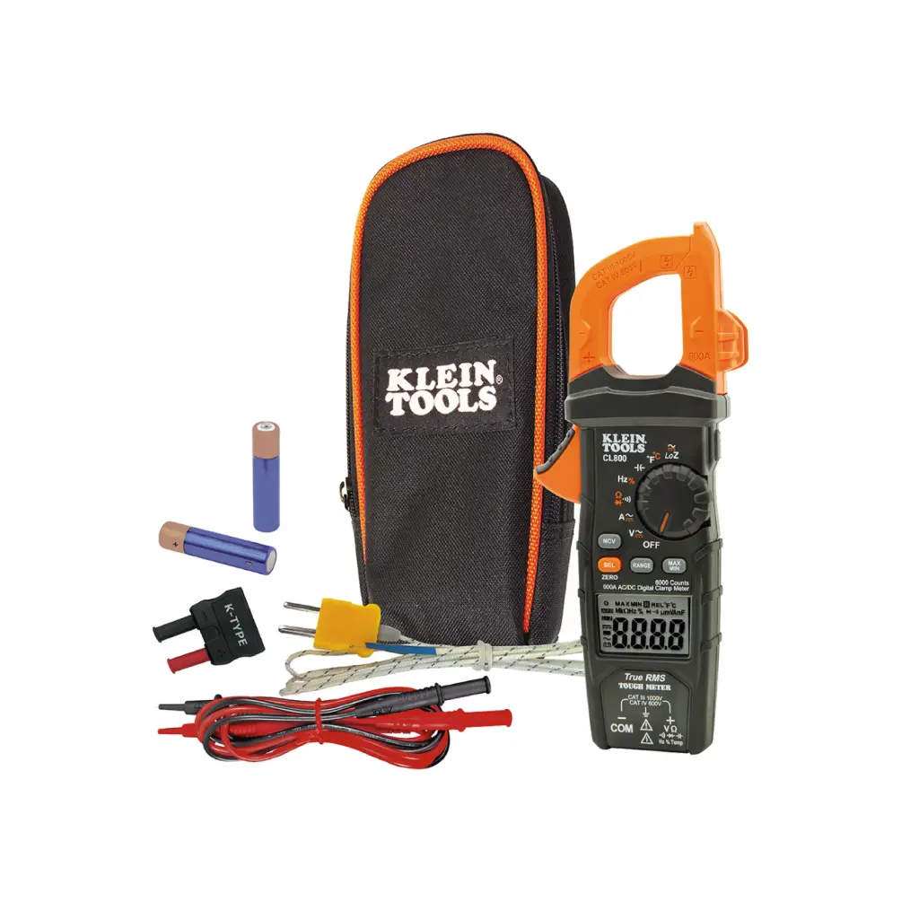 Amperímetro Digital de 600 A AC de Rango Automático con Media Cuadrática y Baja Impedancia (LoZ) - Klein Tools