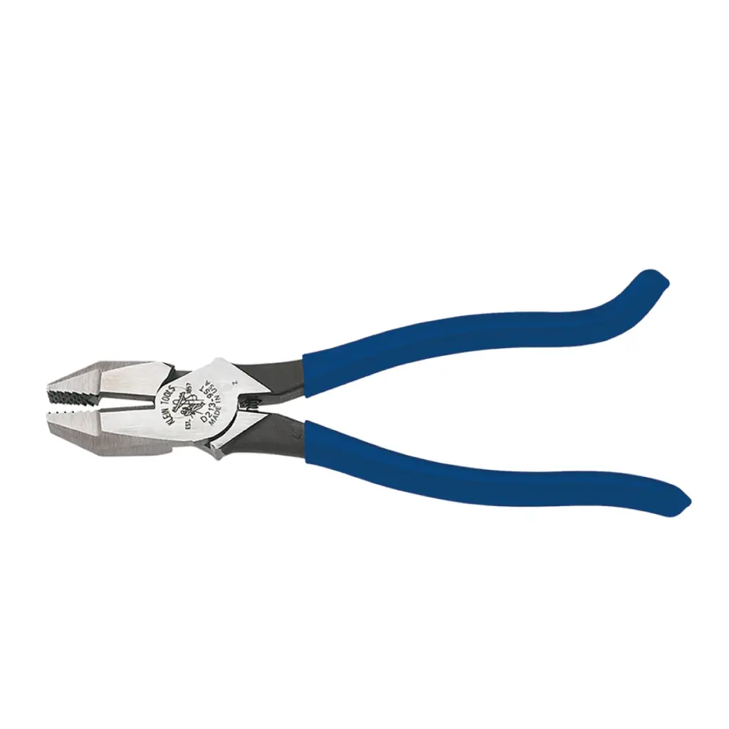 Alicate para Electricista de Punta Cuadrada de Alta Palanca de 9" - Klein Tools