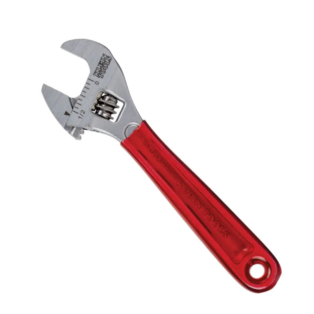 Llave Ajustable de Capacidad Estandar con Mango Revestido en Platico de 4" - Klein Tools