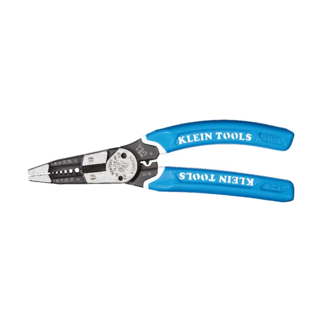 Pinza para Ponchar, Cortar y Pelar Cable Alta Resistencia 8" modelo Klein-Kurve - Klein Tools