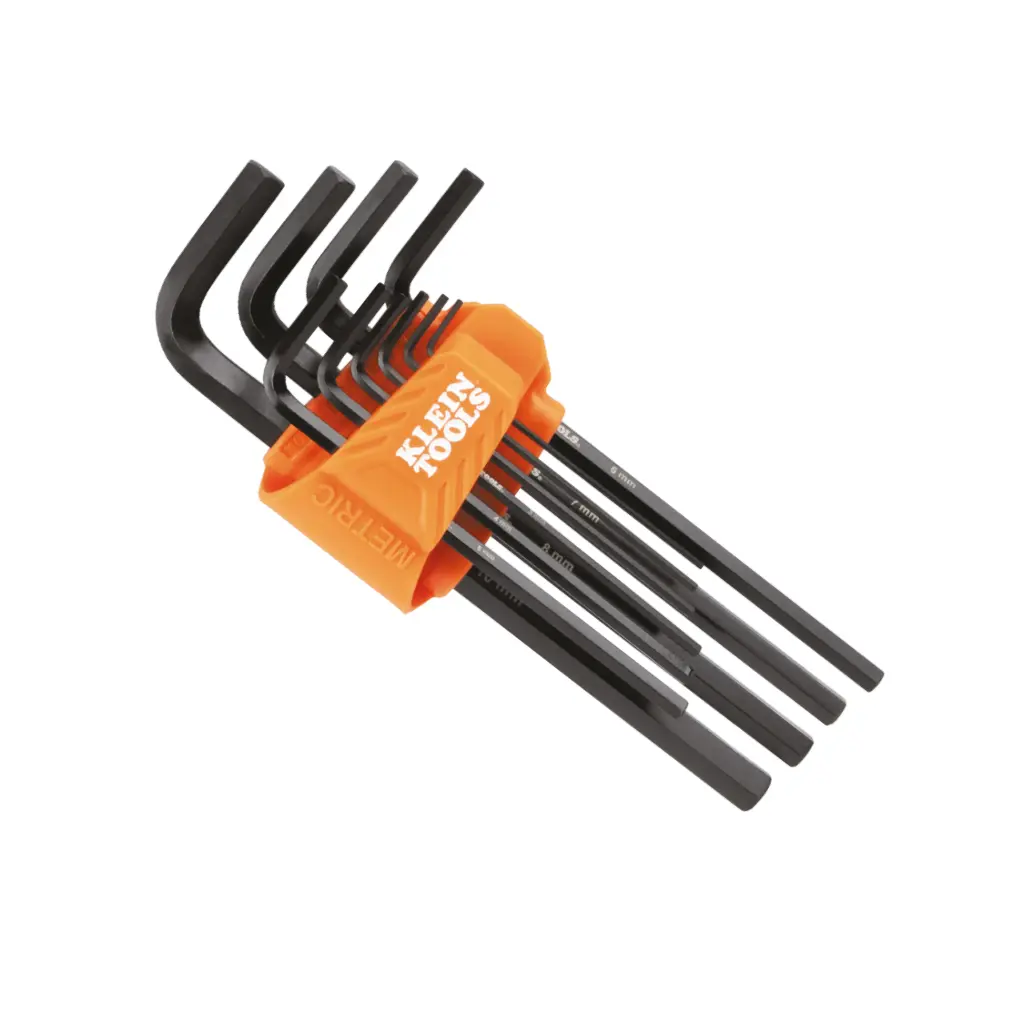 Juego de 9 Llave Hexagonales Medida Métrica Estilo L - Klein Tools