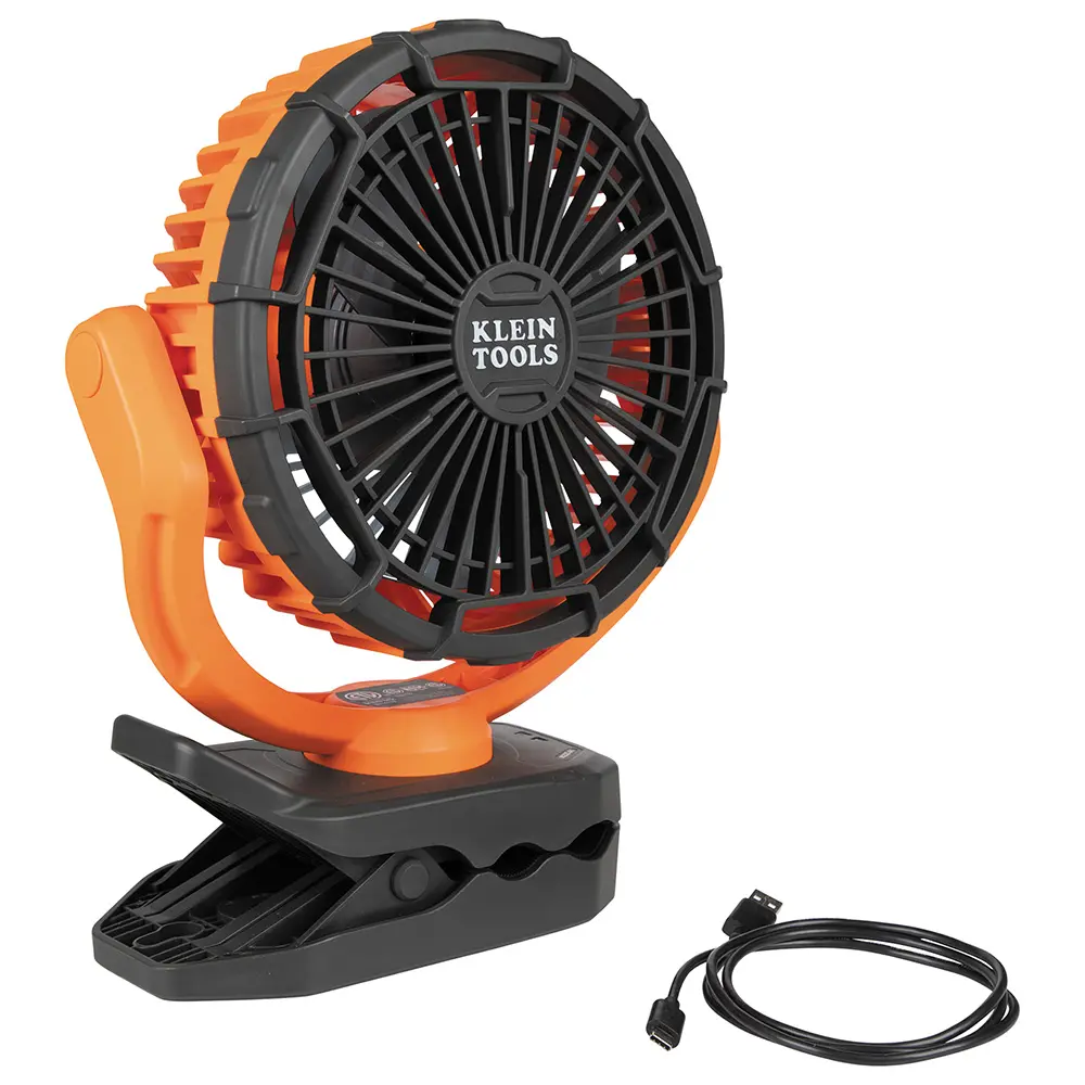 Ventilador Personal de 7" Recargable para el Lugar de Trabajo - Klein Tools