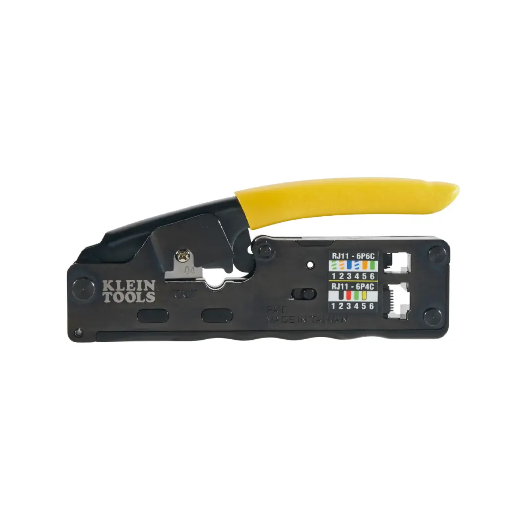 Ponchadora, Pelacable y Contacable con Ratchet para Cable de Datos - Klein Tools