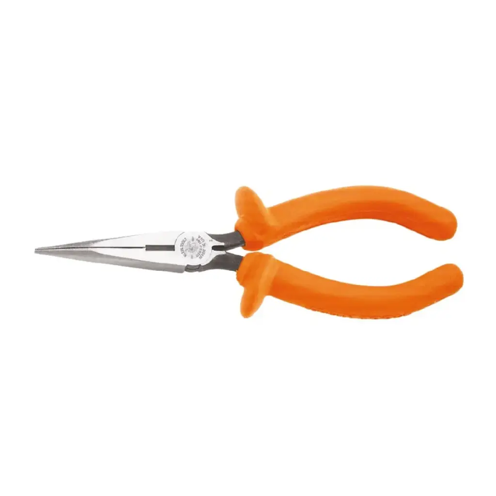 Pinza de Punta Insulada de Corte Lateral con Mango Curvo - Klein Tools