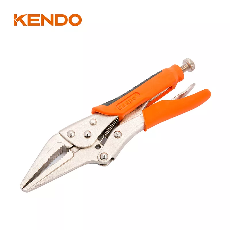 Pinza de Presión de Punta Larga con Mordaza Recta Hyper Tough - Kendo