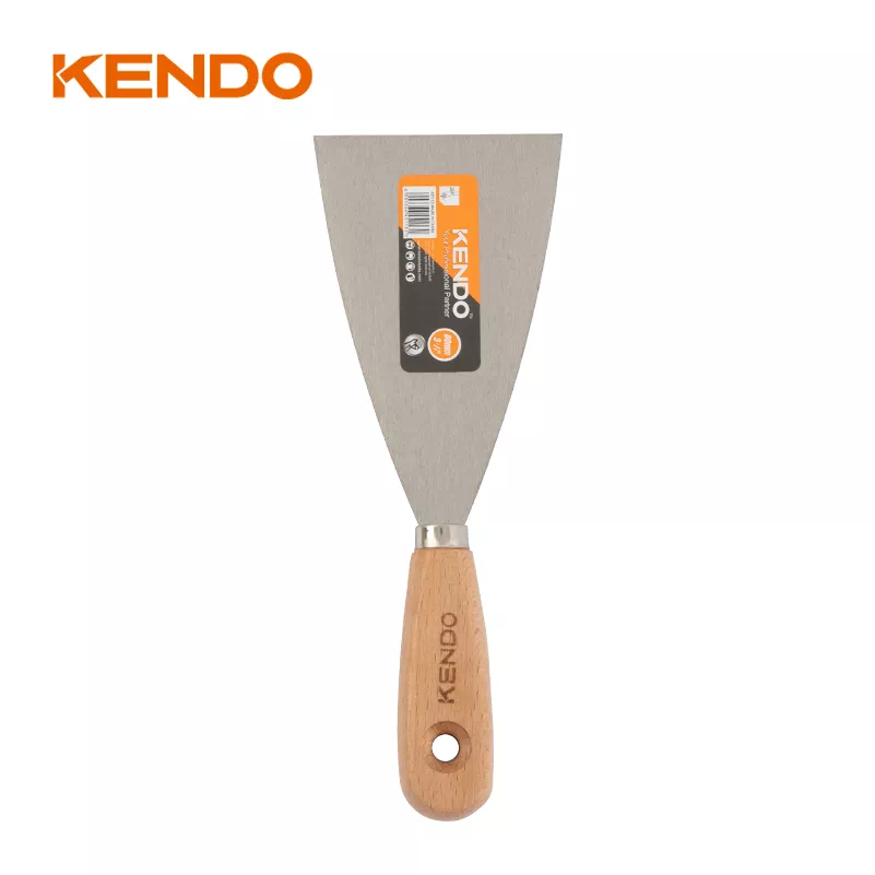 Espátula Flexible de Metal con Mango de Madera - Kendo