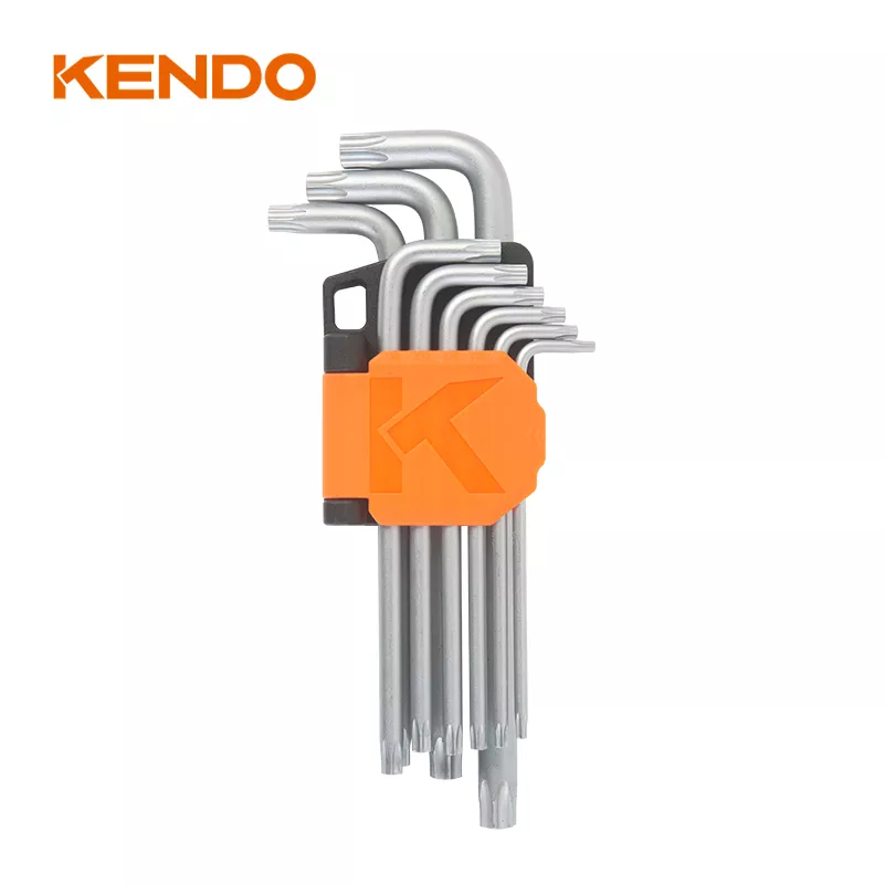 Juego de Llave "L" Torx de 9 Piezas de T10 a T40 - Kendo