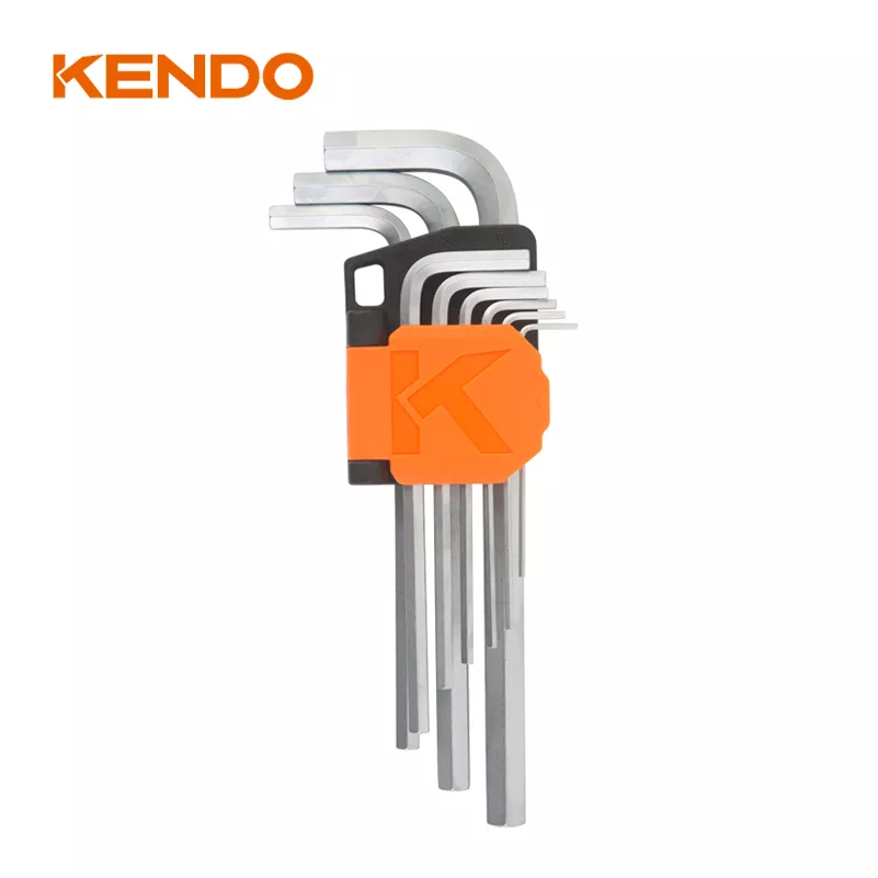Juego de Llave "L" Hexagonal de 9 Piezas con Punta Bola de 1.5 a 10mm - Kendo
