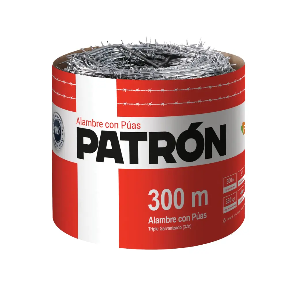 Alambre de Puas Calibre 16 de 300 m - Patron