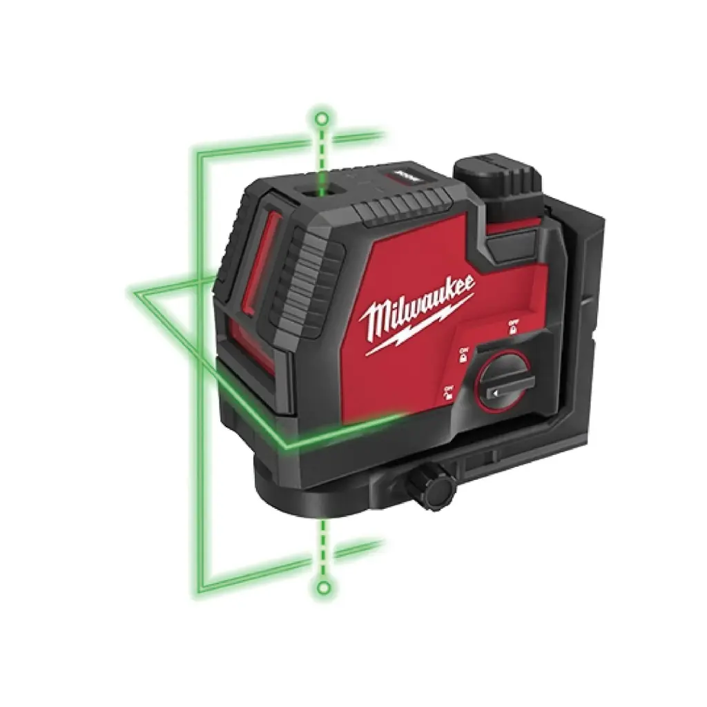 Nivel Laser Verde Recargable de Líneas Cruzadas y Puntos de Plomada - Milwaukee