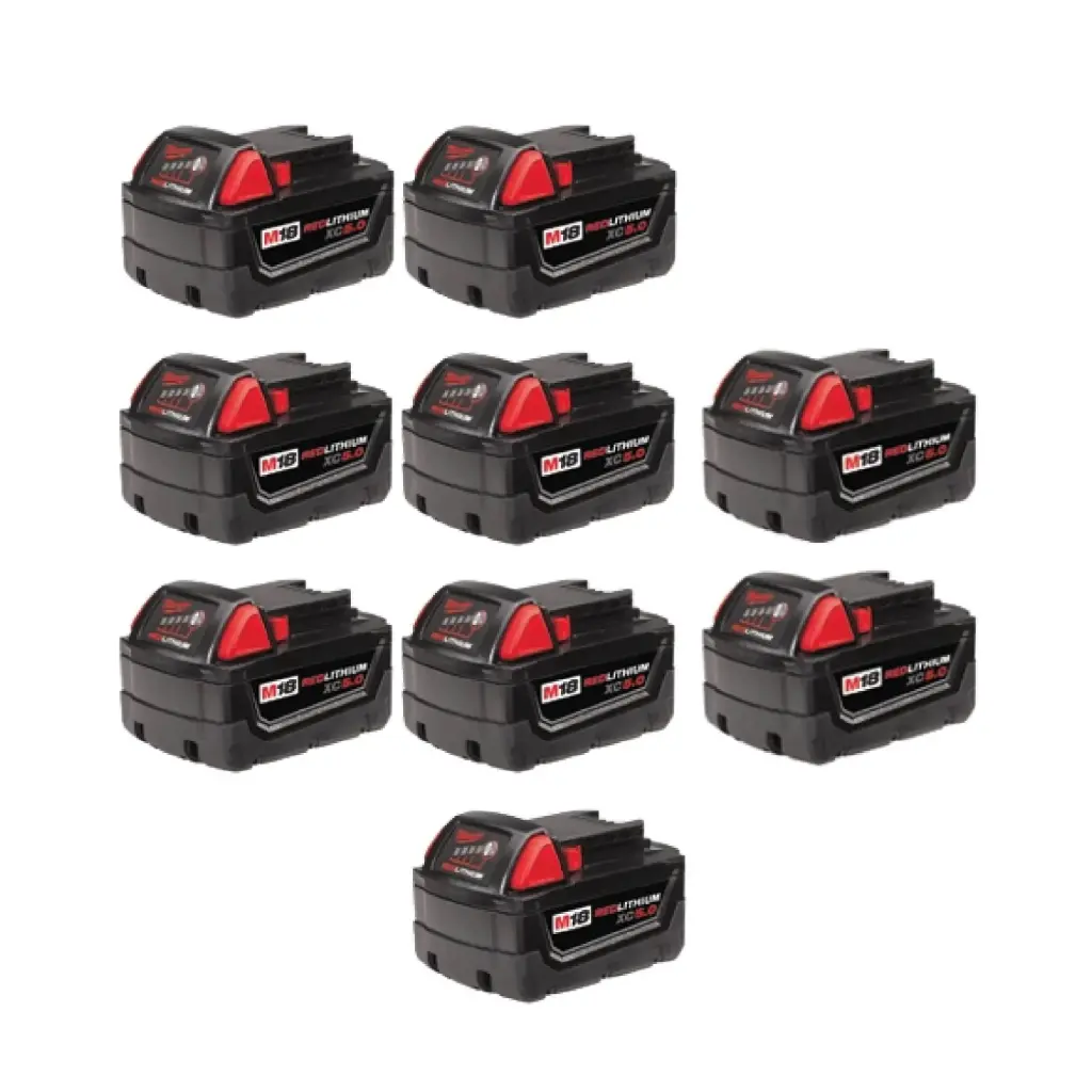 Bateria M18 RedLithium XC de Capacidad Extendida (Paq. De 10 Unidades) - Milwaukee