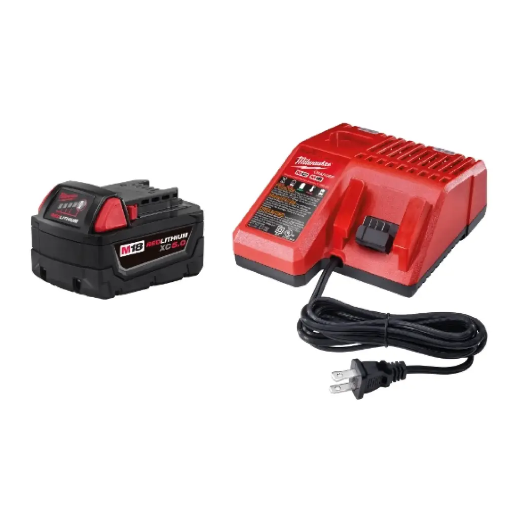 Kit de Bateria M18 RedLithium XC 5.0 Ah y Cargador M12/M18 - Milwaukee