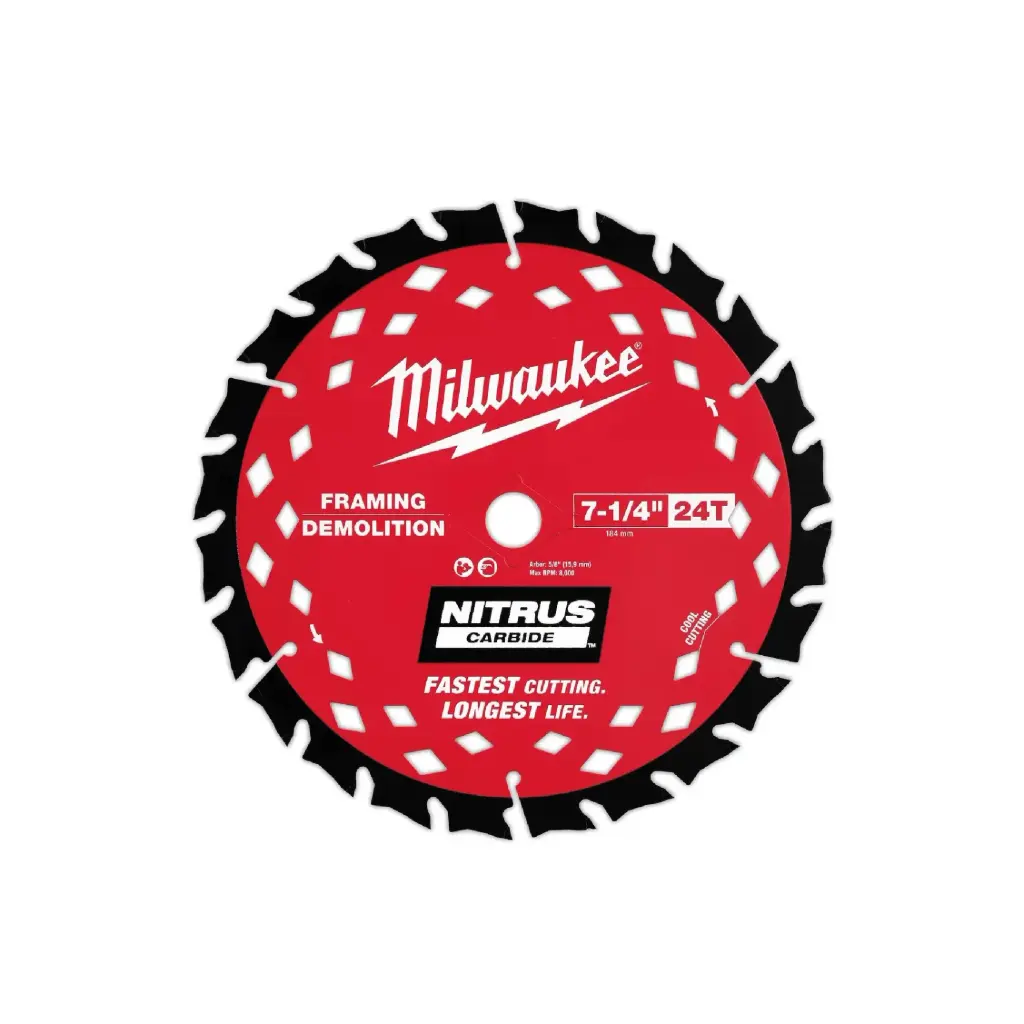 Disco de Sierra Nitrus Carbide para Corte de Madera - Milwaukee