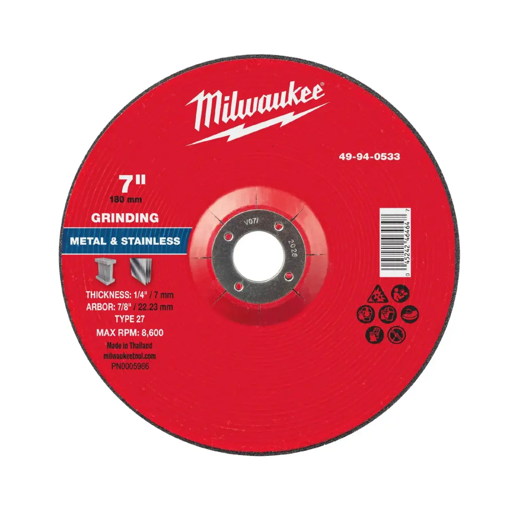 Disco de Corte Performance+ Tipo 27 para Metal - Milwaukee
