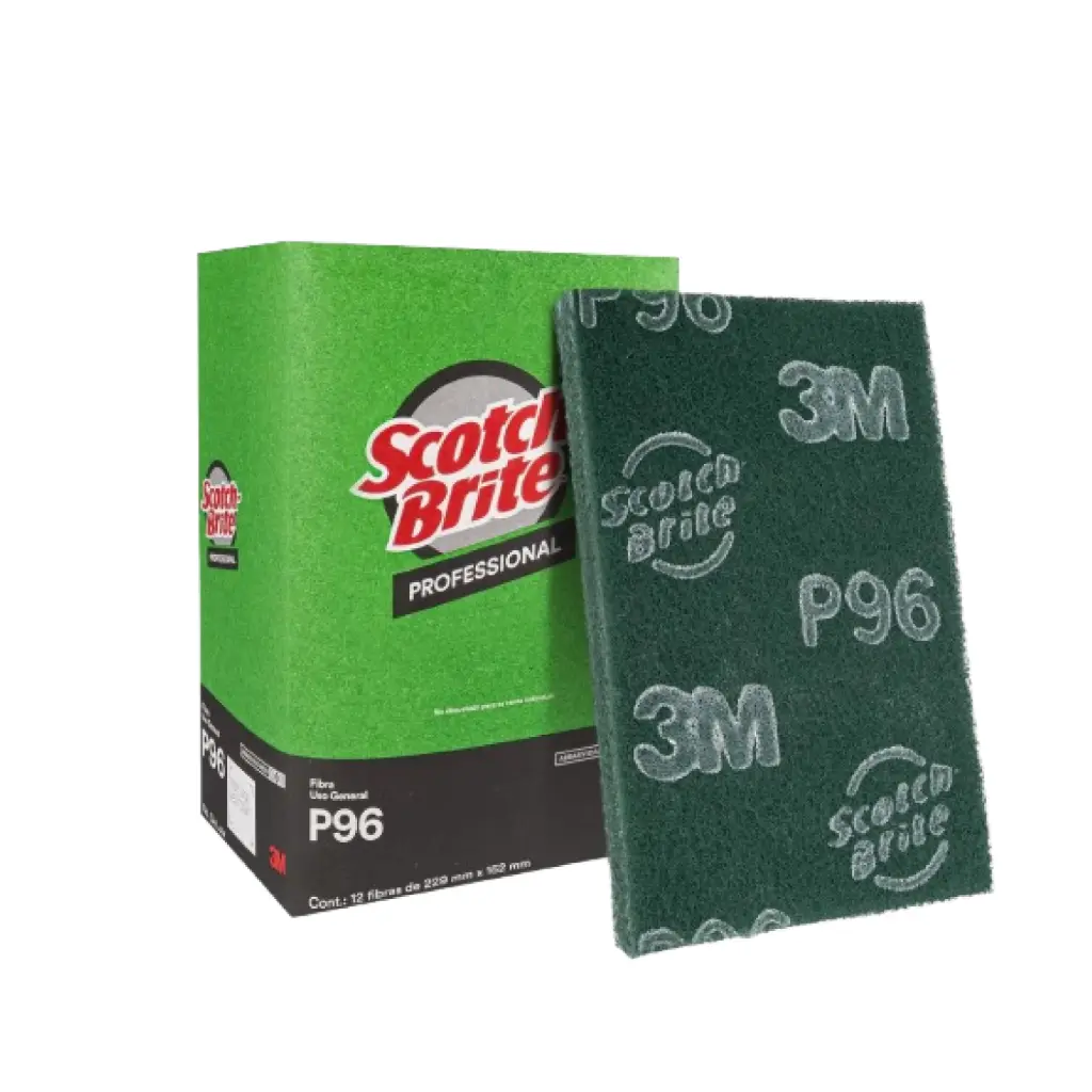 Fibra Scotch-Brite Verde - 6" x 4" - Caja de 144 Uds. - 3M