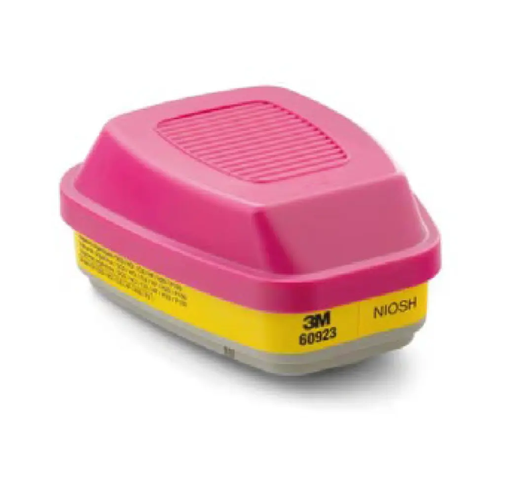Filtro Mixto de Repuesto 60923 para Vapores Orgánicos, Gases Ácidos y Partículas P100 - Paq. de 2 Unidades - 3M