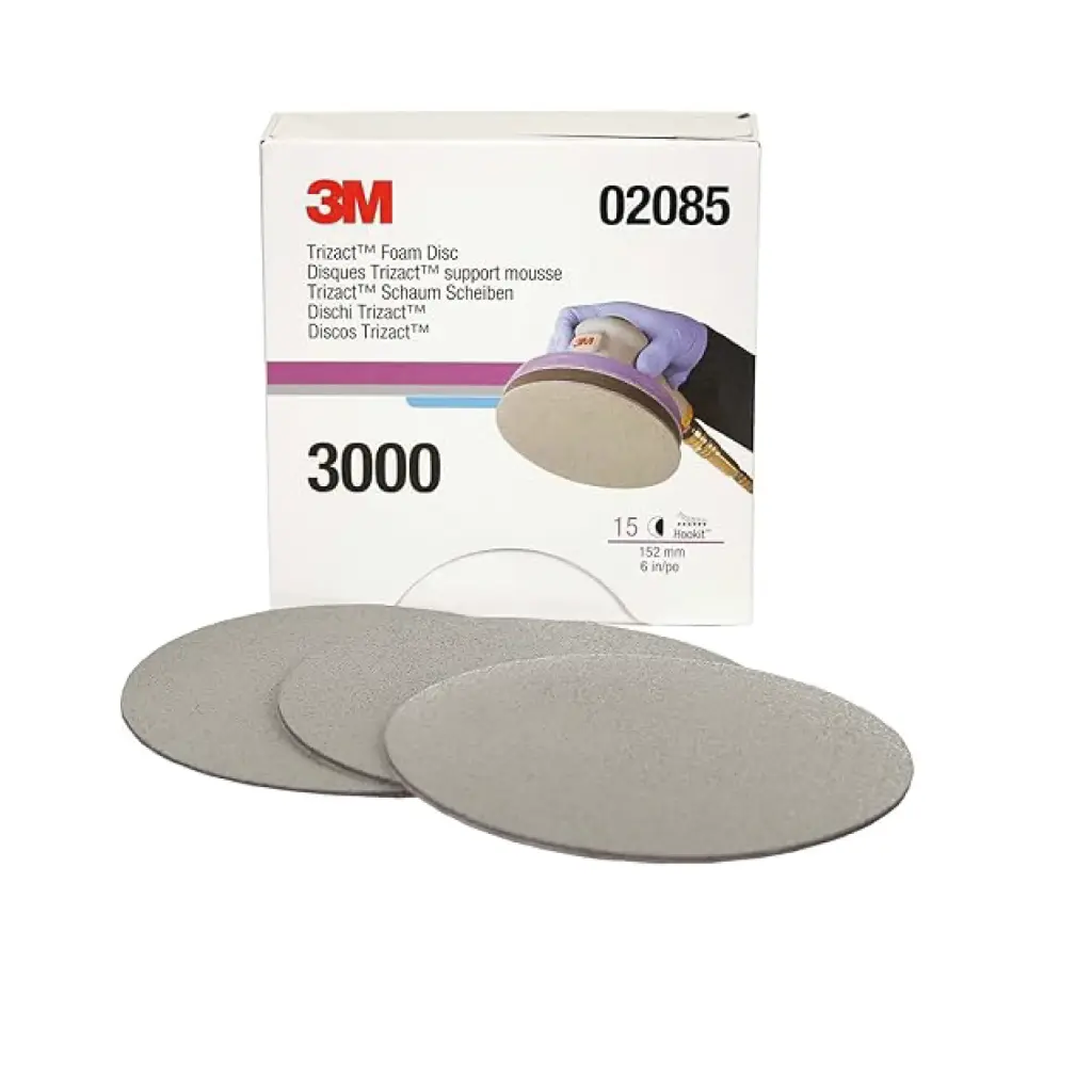 Disco Abrasivo Trizact Hookit Foam de 6" - Paq. de 15 Uds. - 3M
