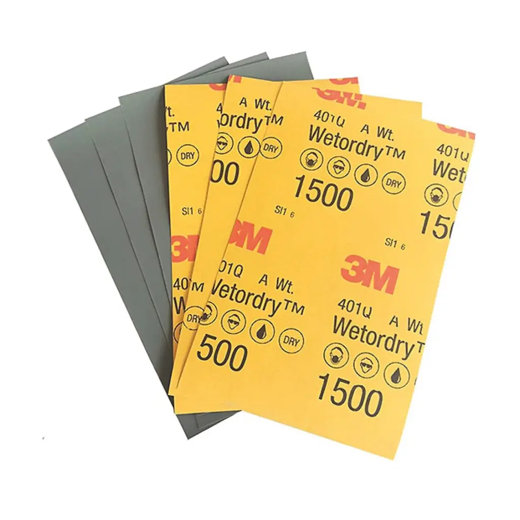 Lija de Agua - Wetordry 401Q - 5-1/2" x 9" - Paq. de 50 Uds. - 3M