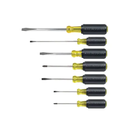 [KT-85076] Juego de Destornilladores de Punta Phillips y Ranuradas de 7 Piezas con Mango Cushion Grip - Klein Tools