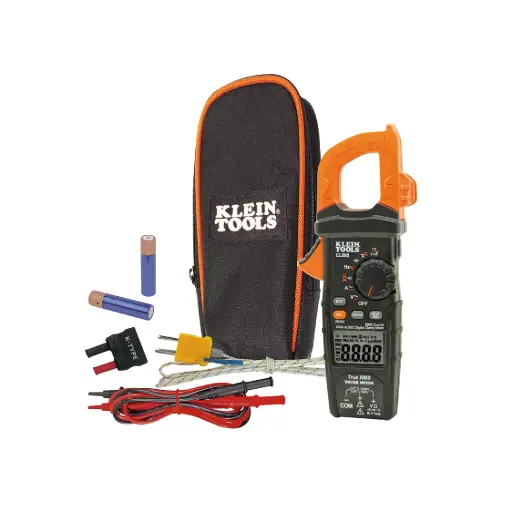 [KT-CL800] Amperímetro Digital de 600 A AC de Rango Automático con Media Cuadrática y Baja Impedancia (LoZ) - Klein Tools