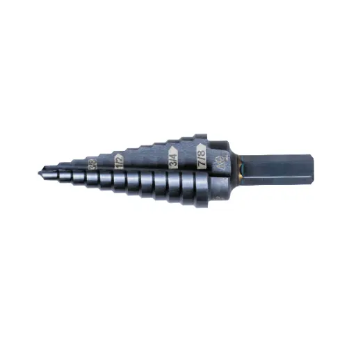 Broca Escalonada Hexagonal de 1/4" para Quick Release con Doble Acanaladura en Espiral - Klein Tools