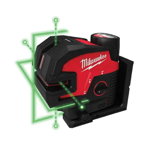 Nivel Laser Verde de Líneas Cruzadas y 4 Puntos M12 - Milwaukee