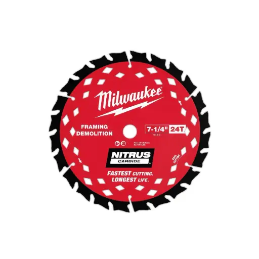 Disco de Sierra Nitrus Carbide para Corte de Madera - Milwaukee