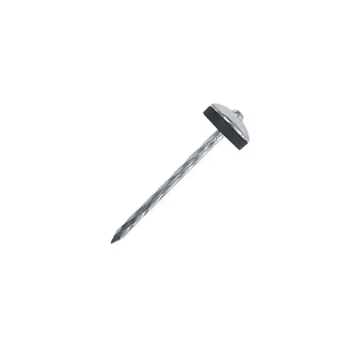 Clavo Zinc Entorchado Galvanizado con Arandela de Caucho - SKUDO