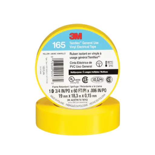 [3M-165-60'] Tape Eléctrico Temflex 165 - 3/4" x 60' - 3M